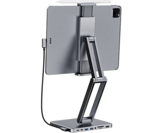 Docking station with stand for Tablet/iPad, INVZI, MH03, MagHub, 3x USB-C, 2x USB-A