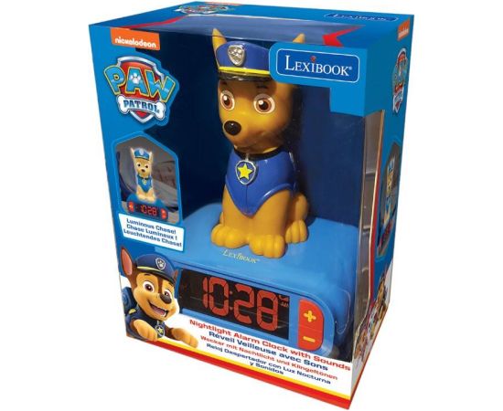 Digital alarm clock with a Chase 3D nightlight Lexibook