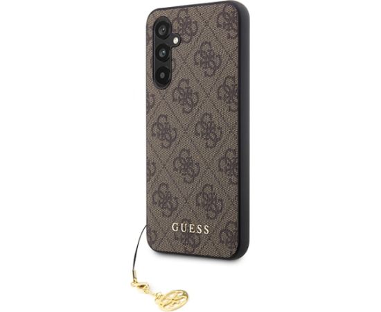 Guess GUHCSA54GF4GBR A54 5G A546 brązowy|brown hard case 4G Charms Collection