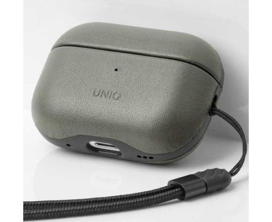 Uniq case Terra AirPods Pro 2 gen. Genuine Leather green|lichen green