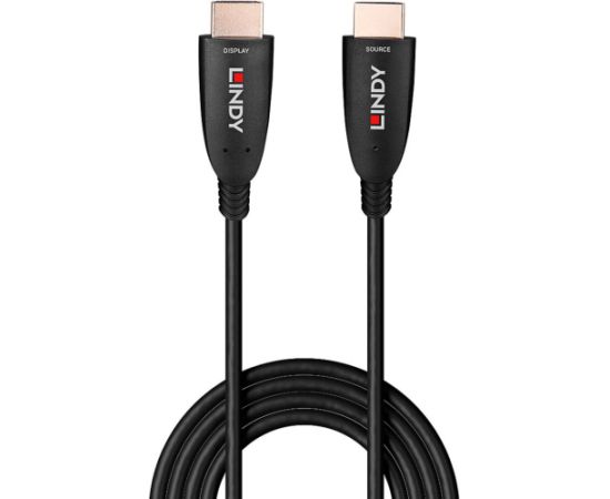 Lindy Fiber Optic Hybrid HDMI 2.1 8K60 cable (black, 10 meters, AOC cable)