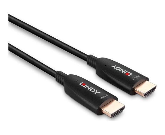 Lindy Fiber Optic Hybrid HDMI 2.1 8K60 cable (black, 10 meters, AOC cable)