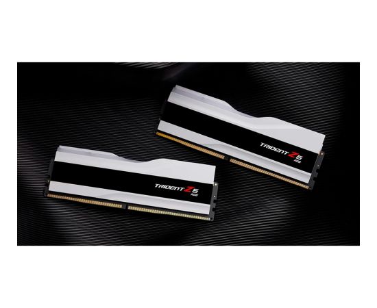 G.Skill DDR5 - 32GB - 6000 - CL - 36 (2x 16 GB) dual kit, RAM (white, F5-6000J3636F16GX2-TZ5RW, Trident Z5 RGB, INTEL XMP)