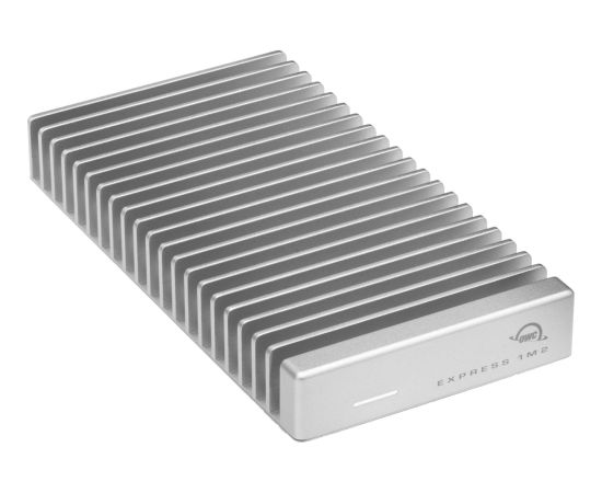 OWC Express 1M2 1 TB, External SSD (silver/aluminum, Thunderbolt 4 (USB-C), USB-C)