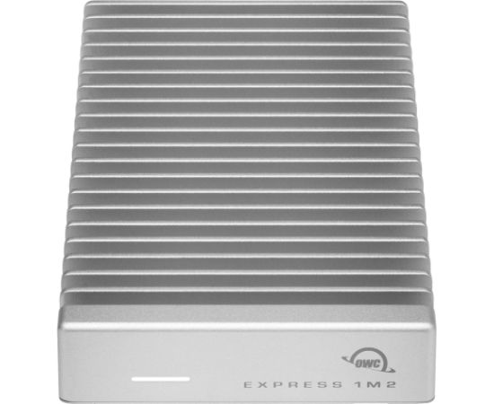 OWC Express 1M2 1 TB, External SSD (silver/aluminum, Thunderbolt 4 (USB-C), USB-C)