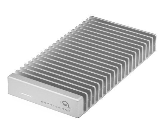 OWC Express 1M2 1 TB, External SSD (silver/aluminum, Thunderbolt 4 (USB-C), USB-C)