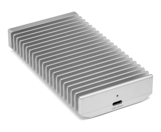 OWC Express 1M2 1 TB, External SSD (silver/aluminum, Thunderbolt 4 (USB-C), USB-C)