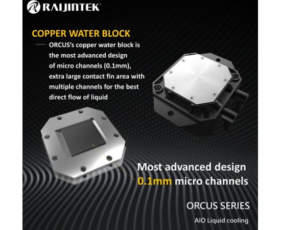 RAIJINTEK ORCUS 240 RBW 240mm, water cooling (black, refillable)