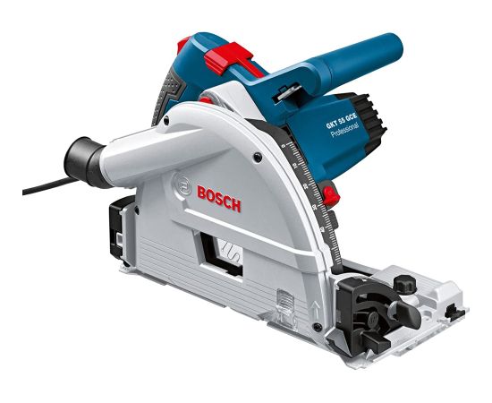 Bosch Plunge saw GKT 55 GCE Professional, with FSN 1400, hand-held circular saw (blue, 1,400 watts, L-BOXX)