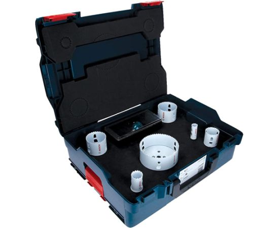 Bosch Hole saw set Progressor for Wood & Metal, 8 pieces (L-BOXX)