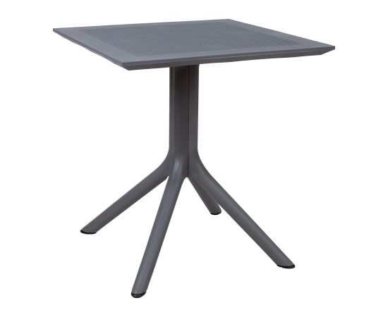 Table DURIAN 70x70xH75cm, grey plastic