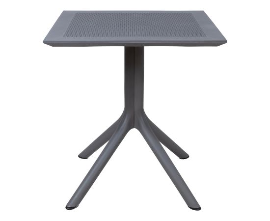 Table DURIAN 70x70xH75cm, grey plastic