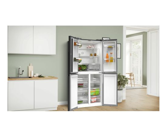 Bosch Serie 4 KMC85LBEA side-by-side refrigerator Freestanding 547 L E Black