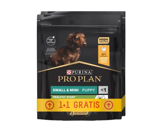 PURINA Pro Plan small&mini adult kurczak z ryżem - sucha karma dla psa - 700g + 700g