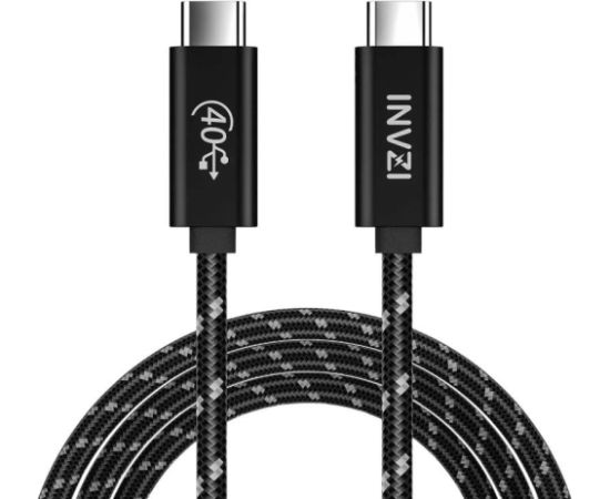 Cable USB-C / USB4.0, INVZI, INVUSB4, Gen3, 240W, 40Gbps, 2m (black)