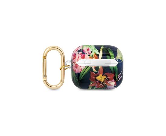 Guess TPU Flower Print Case for Airpods 3 Blue