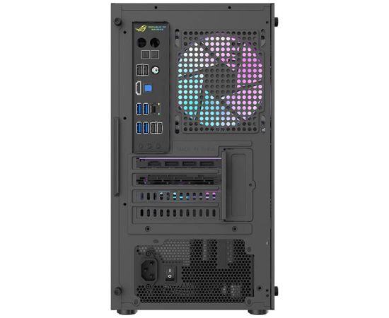 Darkflash Computer case Aigo AL390 + RGB fan (black)