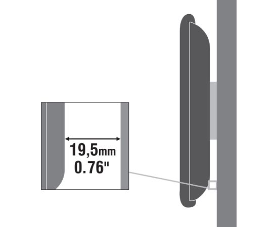 Sbox PLB-2222F Fixed Flat Screen LED TV Mount 23"-43" 35kg