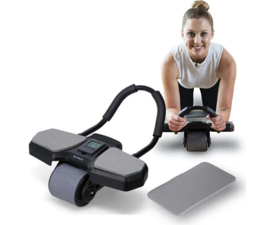 Trenažieris vēdera muskuļiem KA10 BLACK AB WHEEL FOR EXERCISING ABS MUSCLES HMS