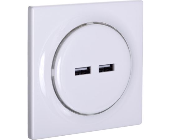 Fibaro Walli N socket-outlet 2x USB White