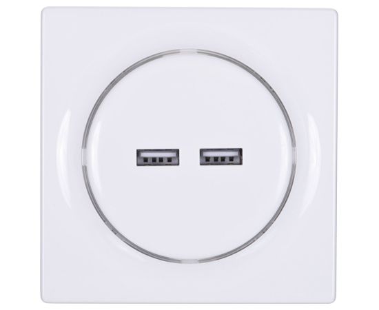 Fibaro Walli N socket-outlet 2x USB White