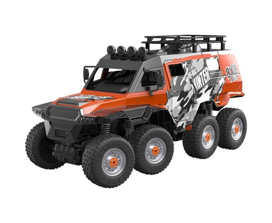 Remote-controlled RC eight-wheel remote control car 1:10 Double Eagle (orange) (amphibious) E373-003