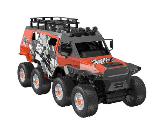 Remote-controlled RC eight-wheel remote control car 1:10 Double Eagle (orange) (amphibious) E373-003