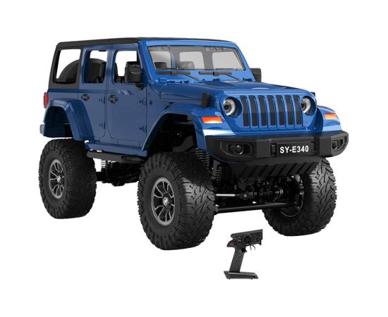 RC remote control car 1:14 Double Eagle (blue) Jeep Crawler Pro E340-003