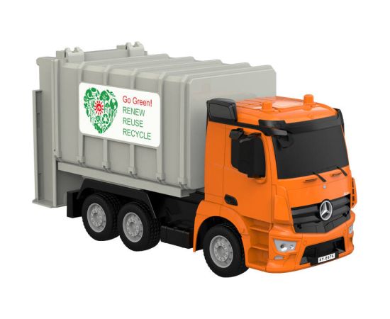 Remote control RC garbage truck 1:26 Double Eagle ( orange) Mercedes-Benz Antos E676-003