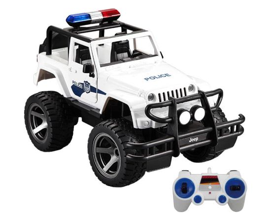 Remote-controlled car 1:12 Double Eagle (white) Jeep (Police) E550-003