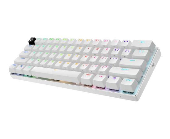 LOGITECH G PRO X 60 LIGHTSPEED Wireless Gaming Keyboard (Tactile) - WHITE - US INT'L - 2.4GHZ/BT - EMEA28-935 - TACTILE SWITCH