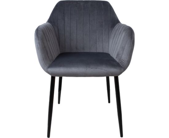 Chair EVELIN grey velvet