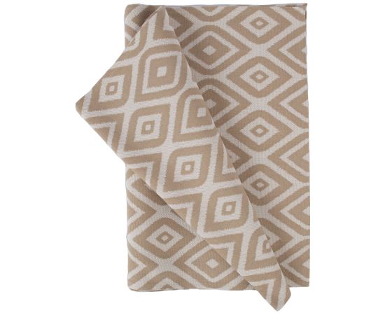 Table mat HOLLY OUTDOOR 43x116cm, beige rhombus