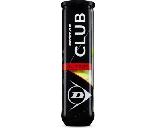 Tennis balls Dunlop CLUB ALL COURT LowerMid 4-tube ITF