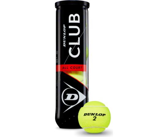 Tennis balls Dunlop CLUB ALL COURt LowerMid 4-tube ITF