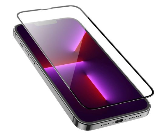 Tempered glass 5D Full Glue Samsung S906 S22 Plus 5G curved black without hole