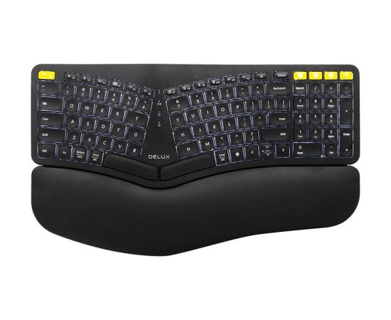 Delux GM902PRO Ergonomic Bezvadu Klaviatūra