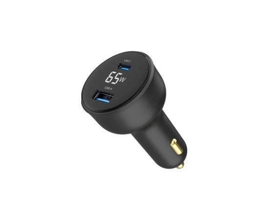 Auto lādētājs Gembird 2-port USB Car Fast Charger 65W Black