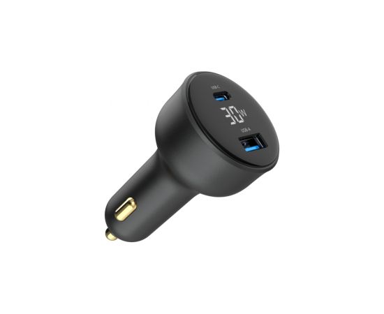 Auto lādētājs Gembird 2-port USB Car Fast Charger 30W Black