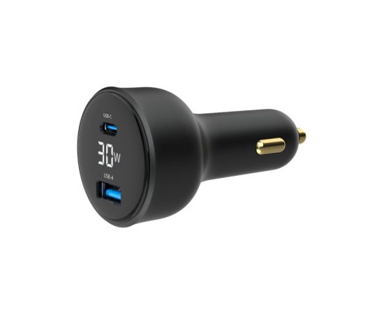 Auto lādētājs Gembird 2-port USB Car Fast Charger 30W Black