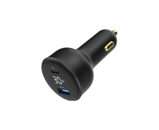 Auto lādētājs Gembird 2-port USB Car Fast Charger 30W Black