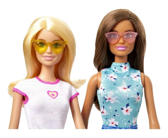 Lalka Barbie Mattel Rower Plażowy Niebieska Deskorolka + Akcesoria HJY84