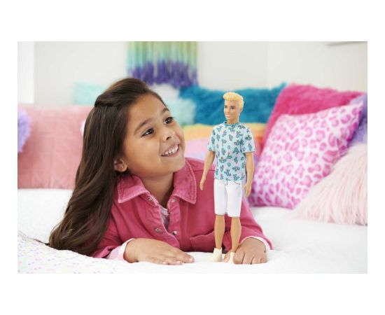 Lalka Barbie Mattel Ken Fashionistas 211 z blond włosami, w koszulce z kaktusami HJT10