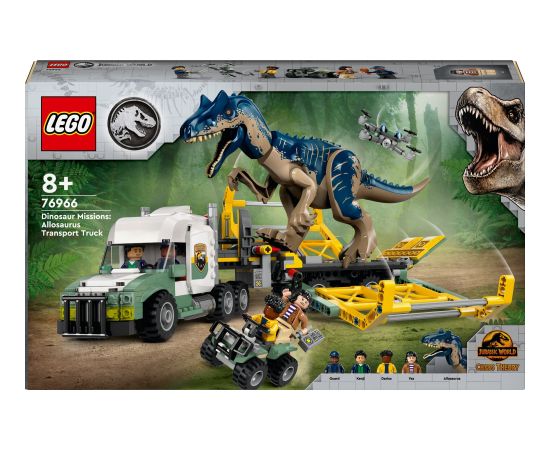 LEGO Jurassic World Dinomisje: ciężarówka do transportu allozaura (76966)