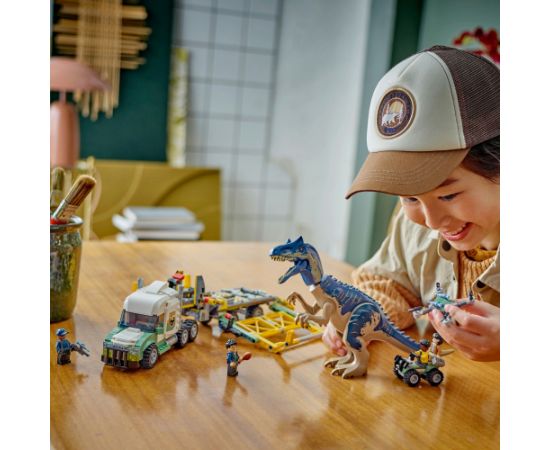 LEGO Jurassic World Dinomisje: ciężarówka do transportu allozaura (76966)