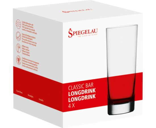 SPIEGELAU Stikla glāžu komplekts. 360ml (4gb.)