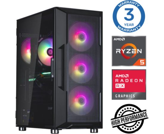 INTOP Ryzen 5 5500 32GB 1TB SSD M.2 NVME RX580 8GB no-OS