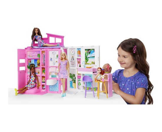 Barbie Cozy House + Doll set HRJ77 p2 MATTEL