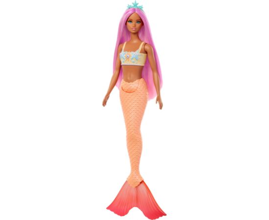 Lalka Barbie Mattel Syrenka Lalka Pomarańczowy ogon HRR05