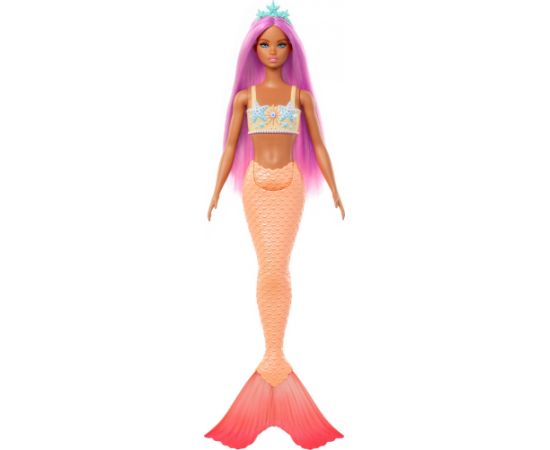 Lalka Barbie Mattel Syrenka Lalka Pomarańczowy ogon HRR05